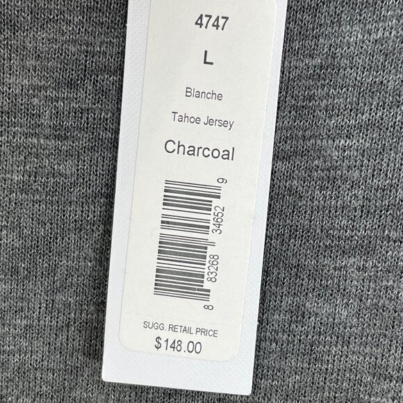 NEW Michael Stars Womens Large Charcoal Dress Tie Waist Dolman Sleeve - Picture 5 of 9